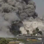 video momentul in care israelul bombardeaza ministerul apararii din damasc a fost surprins in direct de catre o televiziune 6877bdfe56448