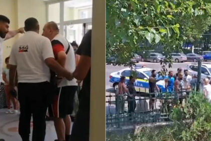 video scandal la spitalul marie curie din capitala agent de paza acuzat ca a lovit un barbat si a folosit spray lacrimogen 686aa93617ae1
