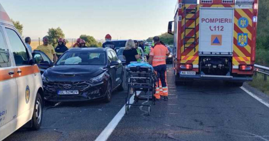 accident cu sase masini intre galati si braila doua persoane au ajuns la spital traficul este blocat pe dn 22b 68ad5924e3dce