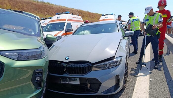 accident rutier cu 5 autoturisme implicate pe autostrada a2 bucuresti constanta 68ac37da79f29