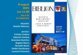 biblioteca judeteana constanta lanseaza noul numar al revistei biblion 68958f39642ff