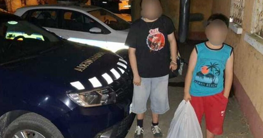 doi copii din mizil care nu au mai vrut sa stea in vacanta la bunici au plecat in toiul noptii spre casa unde i au gasit jandarmii 689dfd9509ea9