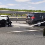 doua accidente rutiere in lant pe autostrada a2 la kilometrul 161 sens bucuresti 17 persoane au fost implicate 6895da66ca089