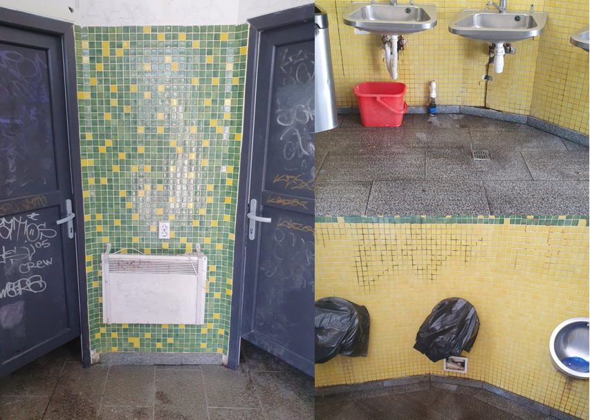 foto constanta toaletele de 150 000 de euro din parcul arheologic au ajuns focare de infectie wc urile sunt infundate peretii sunt desenati si dotarile ruginite ce spune primaria 688cce5b7d69d