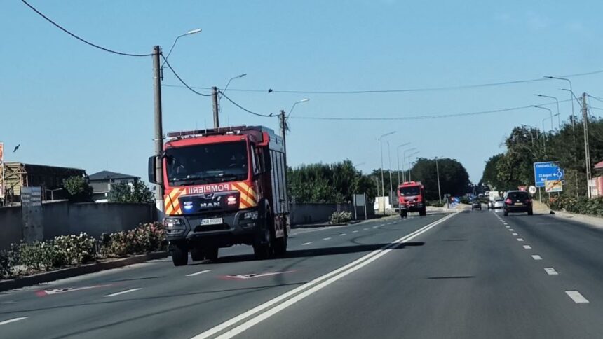 incendiu de vegetatie uscata la iesirea din mangalia interventie prompta a pompierilor 68a1dfda50975