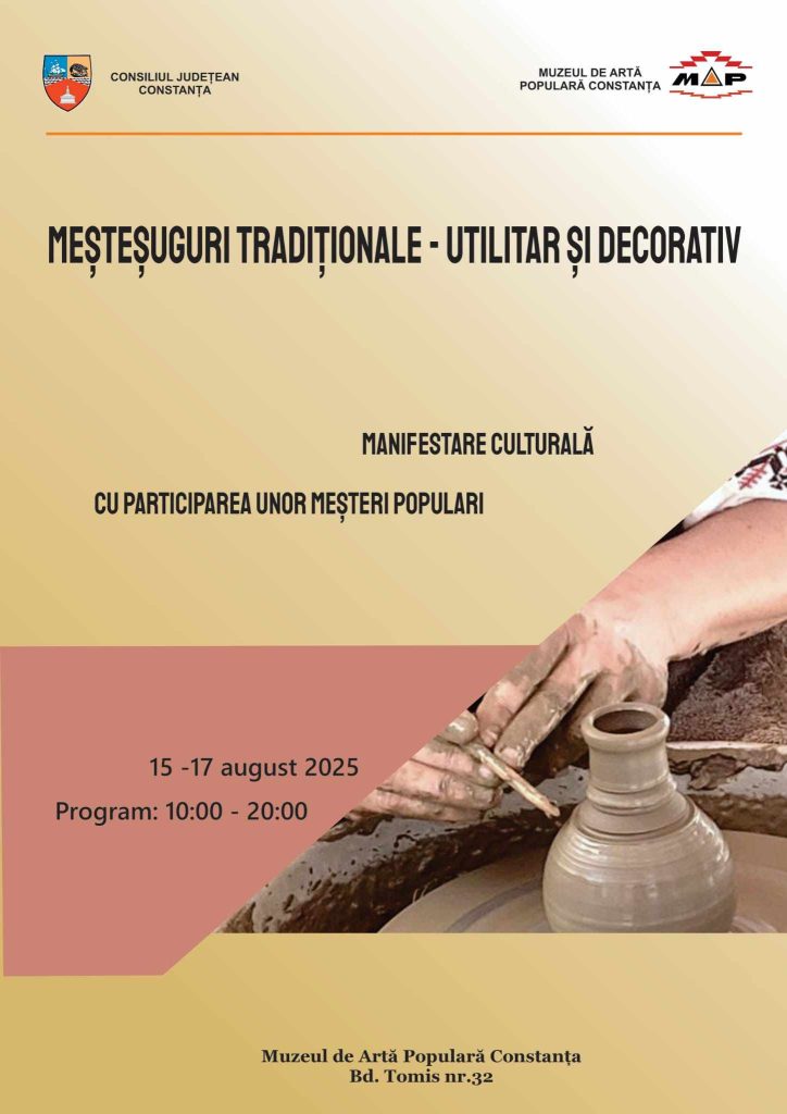 muzeul de arta populara organizeaza manifestarea mestesuguri traditionale utilitar si decorativ 689d4bc64effb