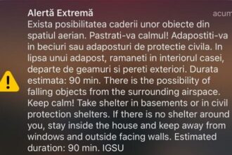 ro alert pentru zona de nord a judetului tulcea exista posibilitatea caderii unor obiecte din spatiul aerian 68a55b17a0309