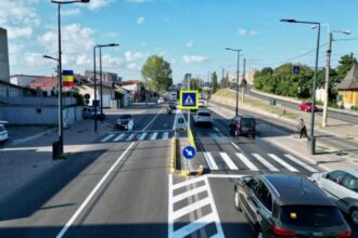 scuar median amenajat la o trecere de pietoni situata pe soseaua mangaliei din constanta 689cf53f14c4b