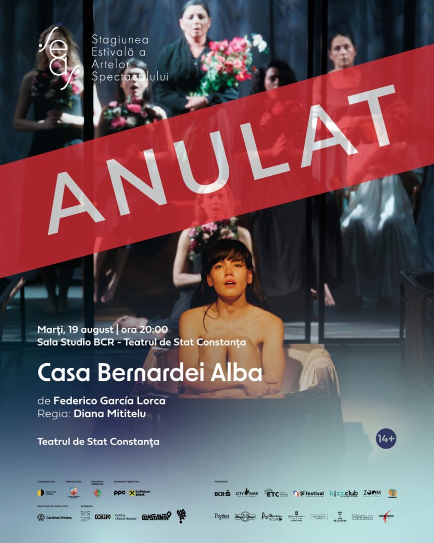 seas spectacolul casa bernardei alba anulat biletele pot fi folosite pentru acces la madrigal ultrasunete la delfinariul constanta 689be65789f41