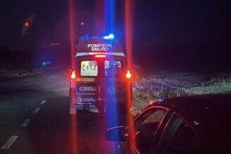 un tir s a rasturnat pe dn 22 in zona localitatii cogealac in urma impactului cu un autoturism 68ae0b440ba73