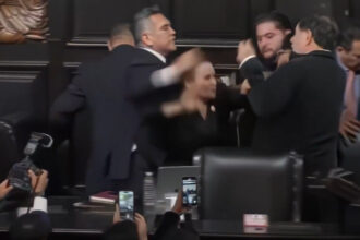 video bataie cu pumni in senatul mexicului in timpul imnului momentul in care liderul opozitiei se napusteste asupra presedintelui camerei 68b01bdf3bded