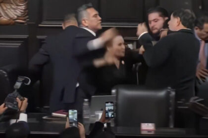 video bataie cu pumni in senatul mexicului in timpul imnului momentul in care liderul opozitiei se napusteste asupra presedintelui camerei 68b01bdf3bded