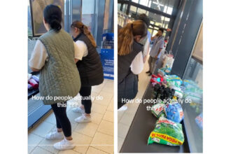 video cum au reusit doua femei probabil romance prinse cu zeci de produse furate imaginile cu cele doua au devenit virale 68a175e2293f9