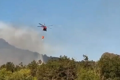 video incendiu de vegetatie in judetul tulcea flacari pe 6 hectare in zona chilia veche elicopter black hawk trimis la interventie 6890ec5eb0aec