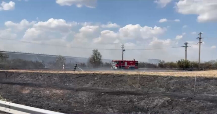 video incendiu in zona autostrazii a2 bucuresti constanta anuntul igpr 6892131058ec4
