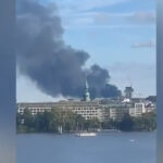 video incendiu urias in portul hamburg zeci de pompieri au fost mobilizati pentru a lupta cu flacarile 68aee40f6140f