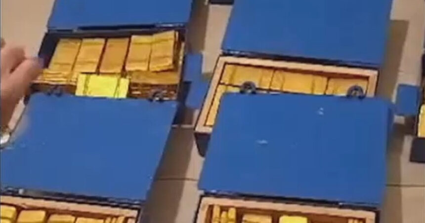 video patronul cfr cluj se lauda cu aurul pe care il detine sunt 17 cutii a cate 100 de kile pregatite 68aefe45c9aad