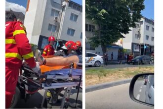 video un motociclist a fost ranit pe bulevardul mamaia langa sediul ipj constanta victima a fost preluata de echipajul smurd 6890808f781ae