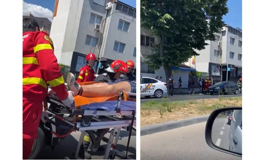 video un motociclist a fost ranit pe bulevardul mamaia langa sediul ipj constanta victima a fost preluata de echipajul smurd 6890808f781ae
