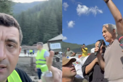 videofoto cursa simion georgescu prin zonele inundate fanfara militara si mers la biserica cei doi au venit separat nu s au intalnit 688cb2f2af397