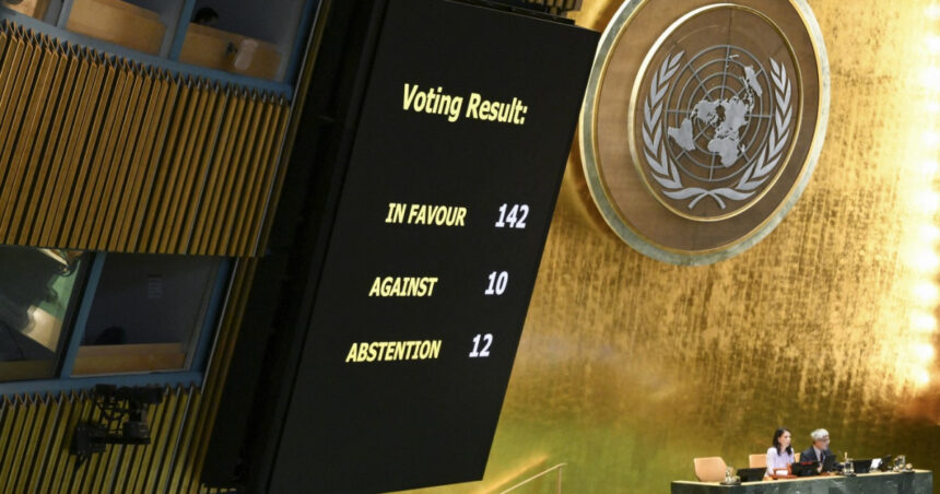 declaratia de la new york onu reia solutia cu doua state israelian si palestinian fara hamas 68c45128bce67