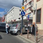 foto accident in centrul constantei langa tomis mall un fiat a ajuns pe trotuar 68ce93405fedc