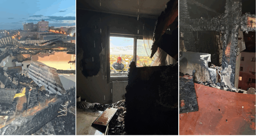 foto constanta dezastru total ramas in urma incendiului de la mansardele blocului de pe strada soveja oamenii si au pierdut toata agoniseala 68c728e419177