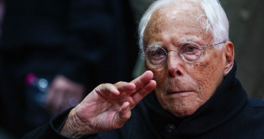 giorgio armani va fi inmormantat luni ceremonie privata cu participarea membrilor familiei 68bdc350f0dac