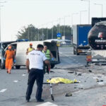 tragedie fara margini trei muncitori spulberati pe a1 in timp ce trasau marcaje rutiere 68b7fd6238163