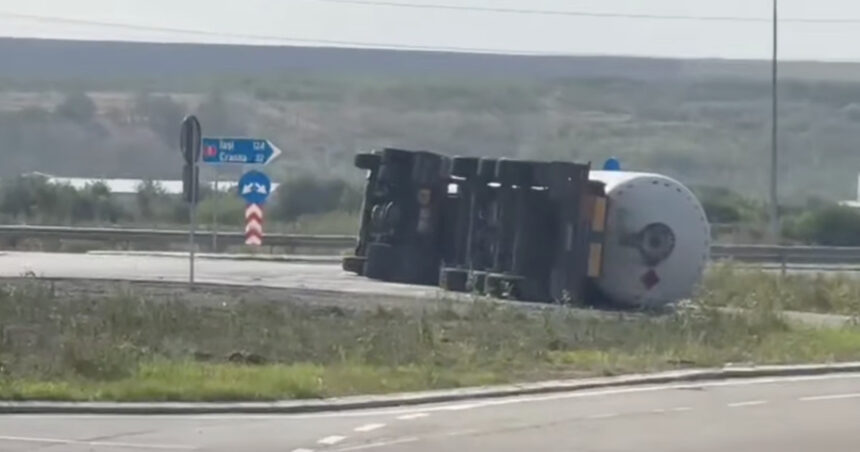 video autocisterna cu metan rasturnata pe dn24a langa barlad traficul este blocat sunt pierderi de gaz isu intervine 68b6f873b6ccf
