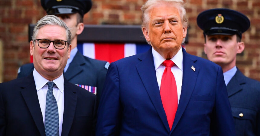 video donald trump in vizita oficiala in marea britanie intalnire cu premierul keir starmer la chequers 68cbf6673f639