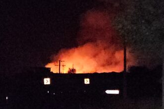 video incendiu puternic in zona localitatii sibioara flacarile sunt vizibile de departe 68d829995e153