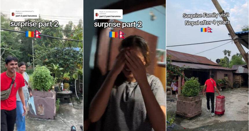video momentul emotionant in care un nepalez se intoarce acasa dupa patru ani de munca in romania stim si noi cum e sa fii departe 68cfa71e30a7a