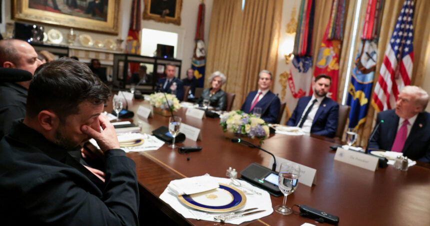 Donald Trump a avut o intervenție neîntreruptă în dialogul cu Zelenski, exprimându-și nemulțumirea că n-a fost recompensat cu Premiul Nobel pentru Pace. 1 donald trump a vorbit in continuu in intalnirea cu zelenski si s a plans ca nu a primit premiul nobel pentru pace 68f7298eaf7cc