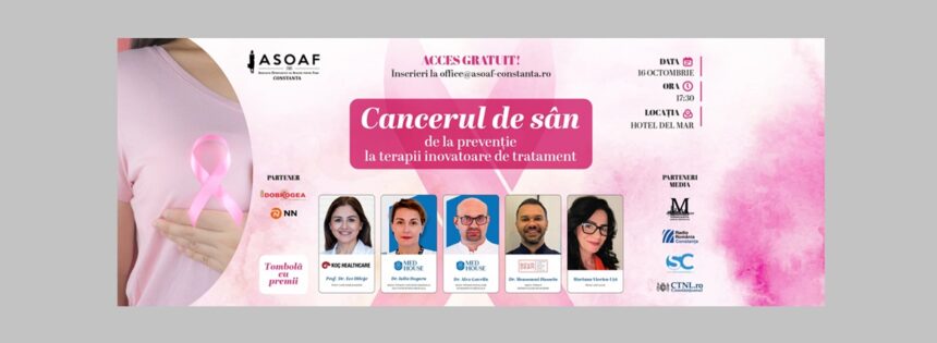 Conferința „Cancerul mamar – strategii de prevenție și soluții terapeutice inovatoare”, organizată de Asociația Oportunități de Afaceri pentru Femei – Constanța în Mamaia! Experții își împărtășesc cunoștințele despre tehnicile moderne de tratament. 1 evenimentul intitulat cancerul la san preventie si terapii inovatoare organizat in mamaia de asociatia oportunitati de afaceri pentru femei constanta specialistii vorbesc despre 68edf80743069