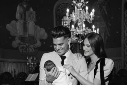 foto moment emotionant in familia hagi ianis si elena si au botezat fiul afla ce nume au ales 68dd7a212ca4c