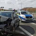 Accident pe Autostrada A4: O mașină a lovit parapetul la ieșire 3 foto o masina a intrat in parapet la iesirea de pe autostrada a4 68dd28e8d3f33