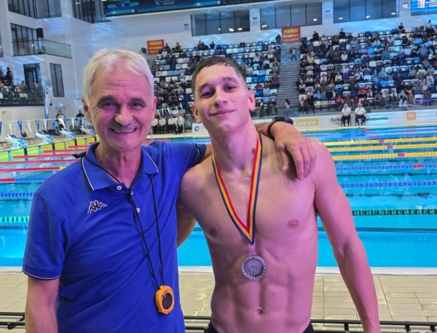 Matei Silivestru de la CSM Constanța, strălucire pe podiumul Cupei „Andrei Nicolescu” 1 inotatorul matei silivestru de la csm constanta pe podium la cupa andrei nicolescu 6904a232d14d4