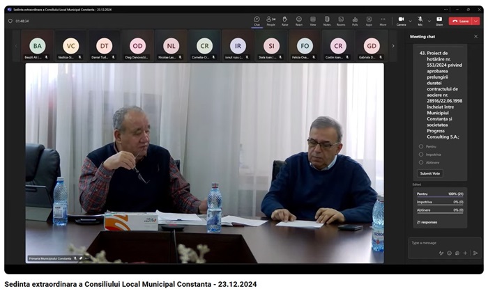 Primarul Vergil Chițac a convocat o ședință virtuală a Consiliului Local Constanța, discutând despre tarifele pentru gigacalorie, reconversia unei foste școli în centre de servicii publice și indemnizațiile consilierilor. 1 primarul vergil chitac a convocat consiliul local constanta in sedinta online pretul gigacaloriei transformarea unei foste scoli in spatii pentru servicii publice si indemnizatiile consilierilor p 68fa73a82a695