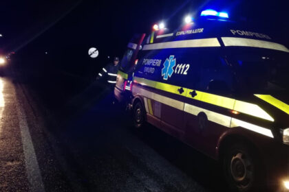 accident cu patru autovehicule pe autostrada a1 o autoutilitara a luat foc 6929542702a1e