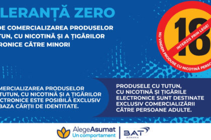 bat romania lanseaza luna aceasta campania anuala toleranta zero fata de comercializarea produselor din tutun si nicotina catre minori 691b2b8ee2d41