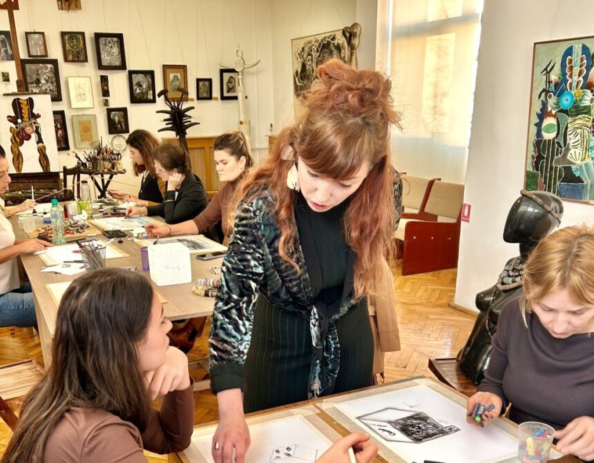 foto atelier de creatie in atmosfera de calm si reflectie la muzeul de arta constanta 69299ff5da2bd