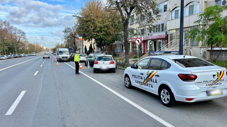 foto atentie soferi societatea confort urban monteaza separatori de trafic pe bulevardul lapusneanu din constanta 69087597f06ae