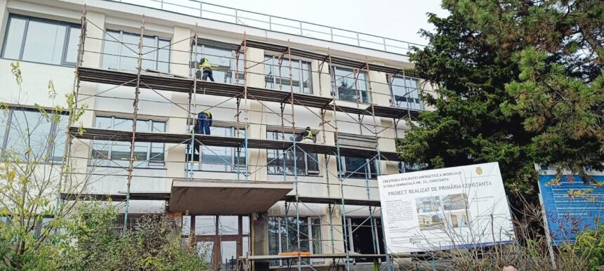 foto lucrarile la scoala gimnaziala nr 23 constantin brancoveanu din constanta se apropie de final un tronson este deja modernizat 69245d55beeeb