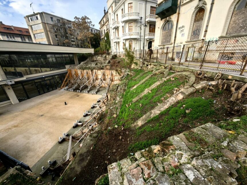 galerie foto surpriza langa edificiul roman cu mozaic vechile structuri arcuite de pe taluz scoase din nou la lumina 691688fd2ae23