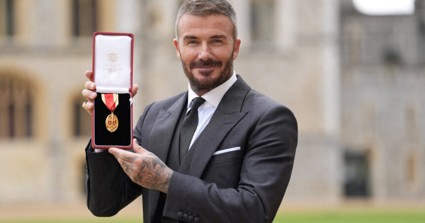 sir david beckham starul fotbalului englez a fost innobilat de regele charles 690a73aa34a05