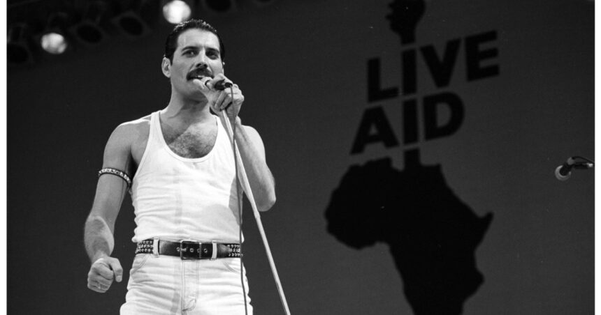 video freddie mercury celebrat pe o moneda unica royal mint marcheaza 40 de ani de la concertul live aid 691cc6f44b911