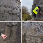 video situatie incredibila in focsani un monument din bronz a fost curatat cu perii de sarma muncitorii s au ales cu plangere penala 6922140897fa9