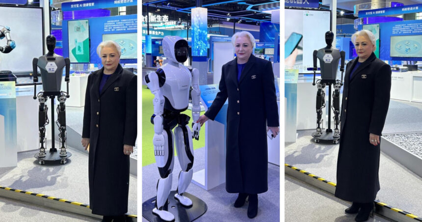 videofoto viorica dancila s a pozat cu robotii la un targ la beijing fosta prim ministra a doua vizita in china in ultimele luni 6915d1627f17b
