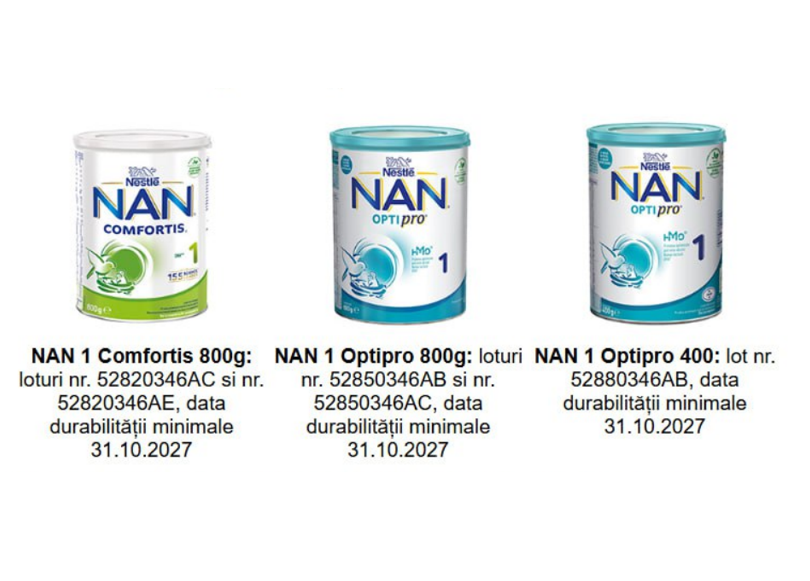 lapte praf nestle pentru sugari retras de la vanzare in romania dupa identificarea unei bacterii pe linia de productie 693c34716563b
